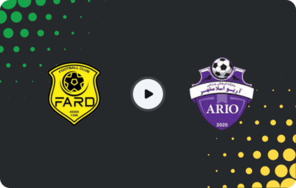 Where to watch Fard Alborz — Ario Eslamshahr, Azadegan League, 15.02.2026
