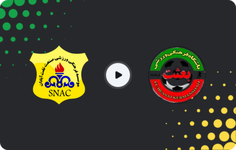 Where to watch Sanat Naft — Be'sat Kermanshah, Azadegan League, 15.02.2026