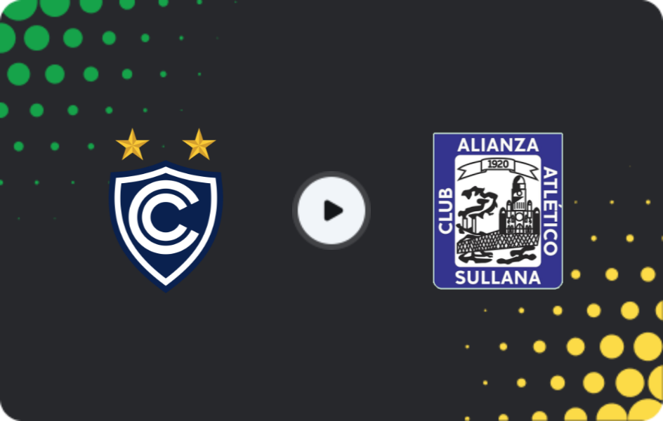 Where to watch Cienciano — Alianza Atletico, Primera División, 21.02.2026