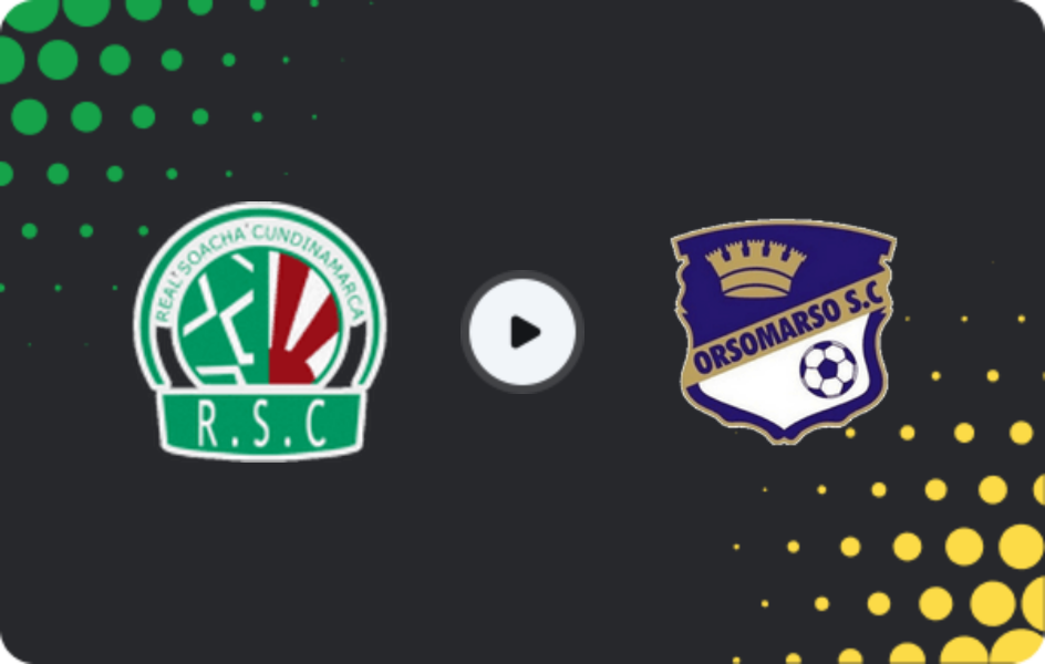 Where to watch Real Soacha — Orsomarso, Primera B, 22.02.2026