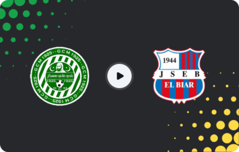 Where to watch GC Mascara — JS El Biar, Ligue 2, 31.01.2026