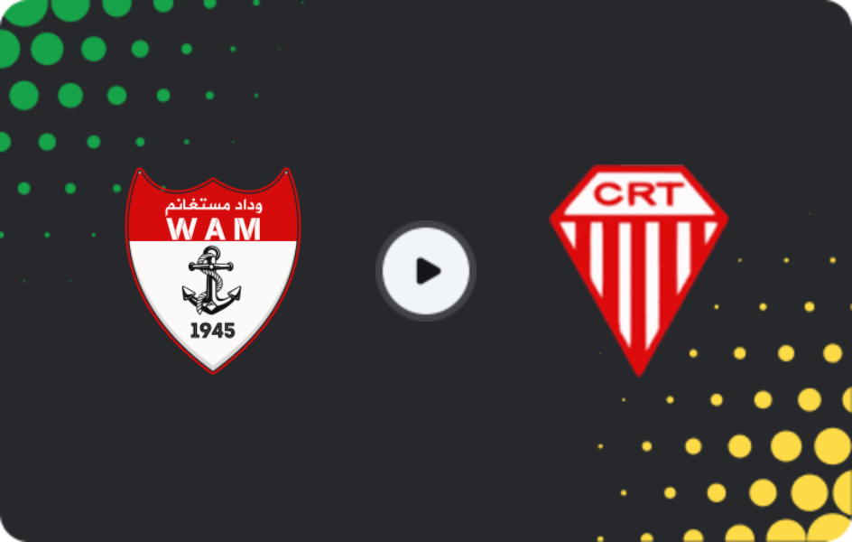 Where to watch WA Mostaganem — Témouchent, Ligue 2, 31.01.2026
