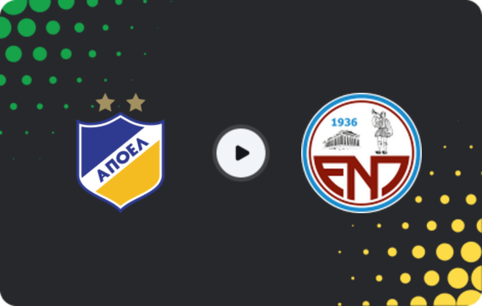 Where to watch Apoel Nicosia — Enosis, Cup, 11.02.2026
