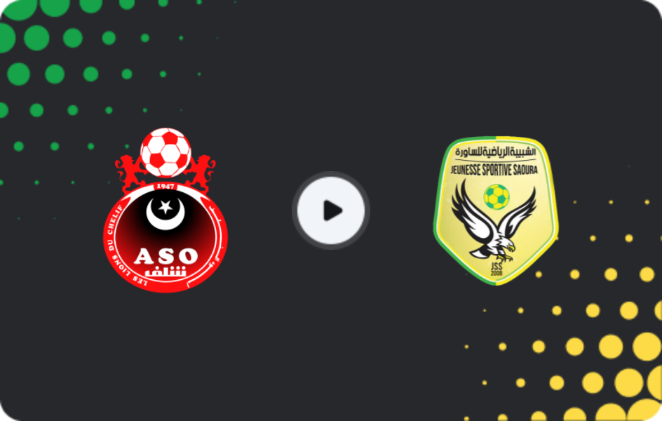 Where to watch ASO Chlef — JS Saoura, Ligue 1, 08.02.2026