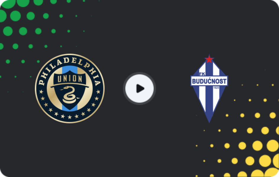Where to watch Philadelphia Union — Buducnost Podgorica, Friendlies Clubs, 29.01.2026