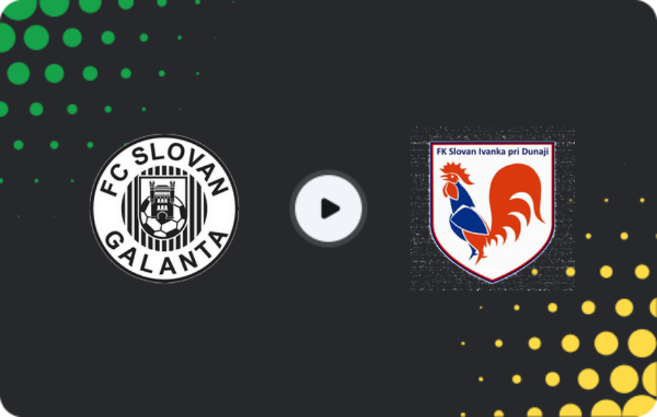 Where to watch Galanta — Slovan Ivanka, Friendlies Clubs, 18.02.2026