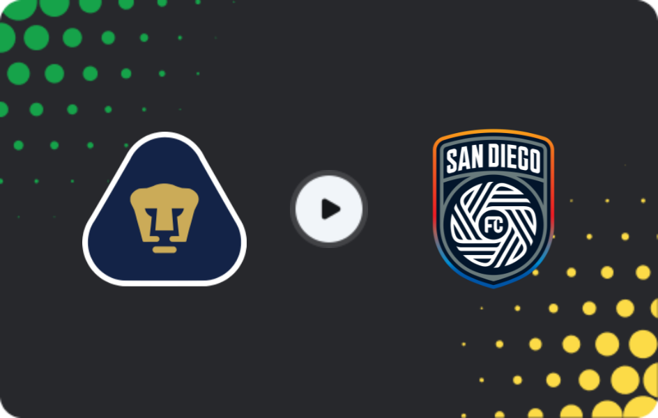 Where to watch UNAM Pumas — San Diego, CONCACAF Champions Cup, 11.02.2026