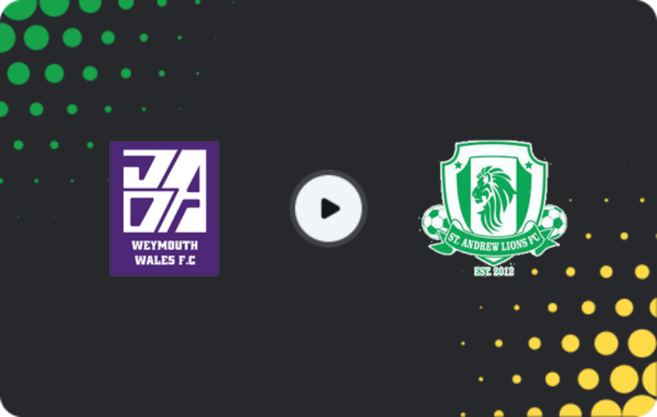 Where to watch Weymouth Wales — St. Andrew Lions, Premier League, 28.01.2026