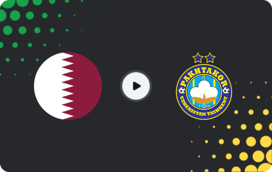 Where to watch Qatar U20 — Pakhtakor, Friendlies, 30.01.2026