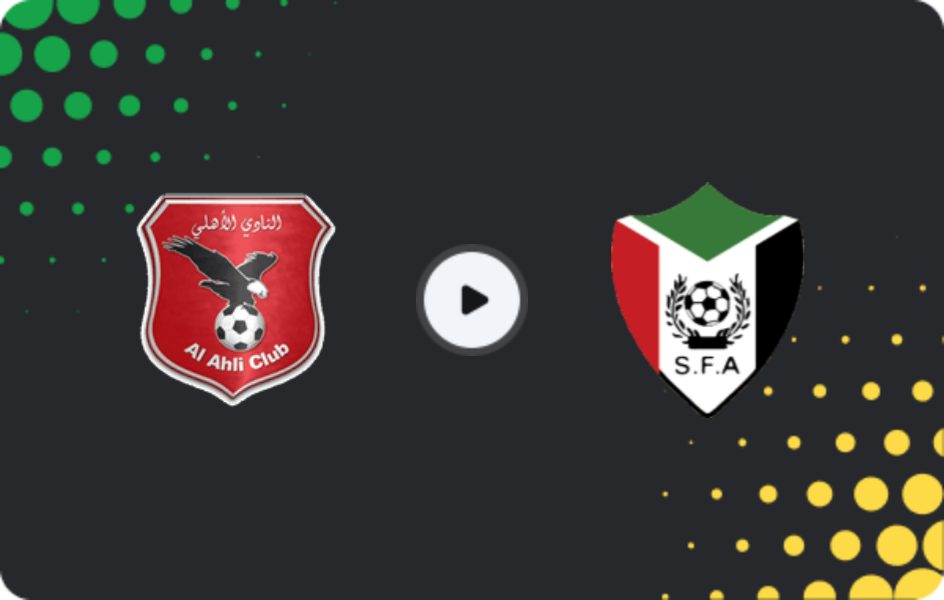 Where to watch Al Ahli Khartoum — Umm Mughad, Premier League, 07.02.2026
