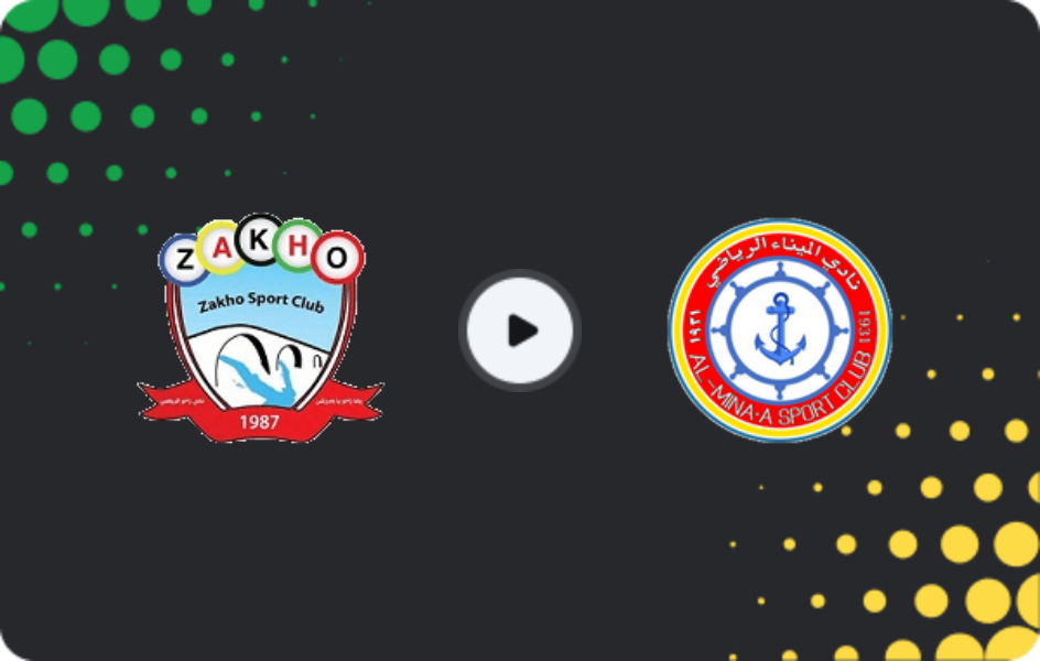Where to watch Zakho — Al Minaa Basra, Stars League, 01.02.2026