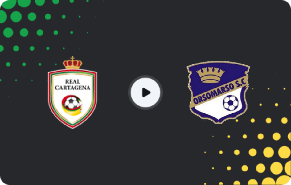 Where to watch Real Cartagena — Orsomarso, Primera B, 06.03.2026