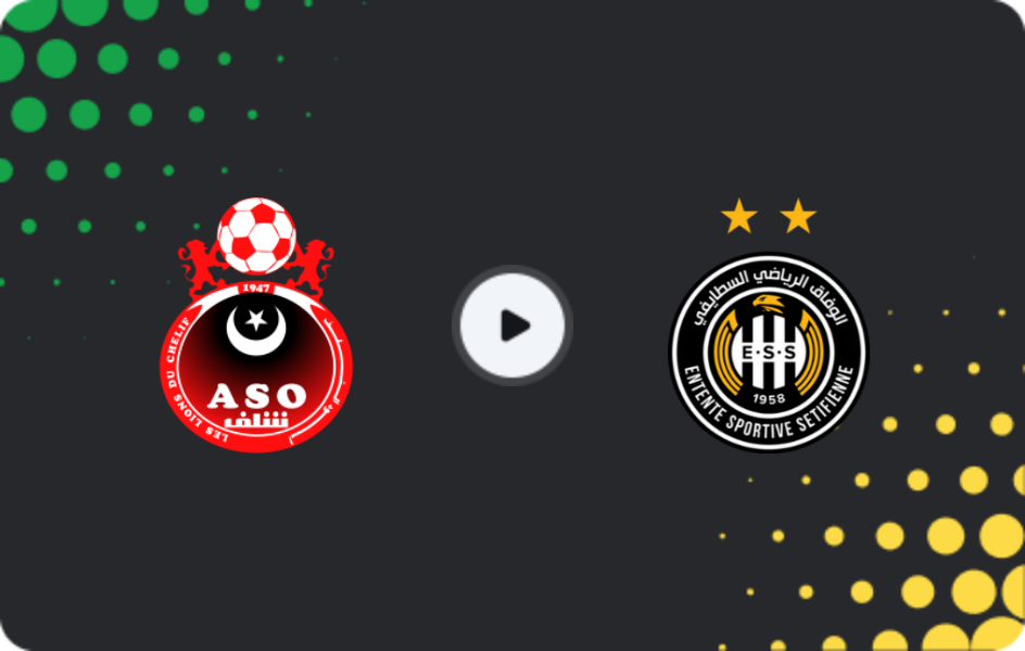 Where to watch ASO Chlef — ES Setif, Ligue 1, 06.03.2026