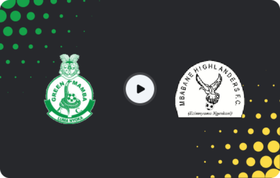 Where to watch Green Mamba — Highlanders, Premier League, 07.03.2026