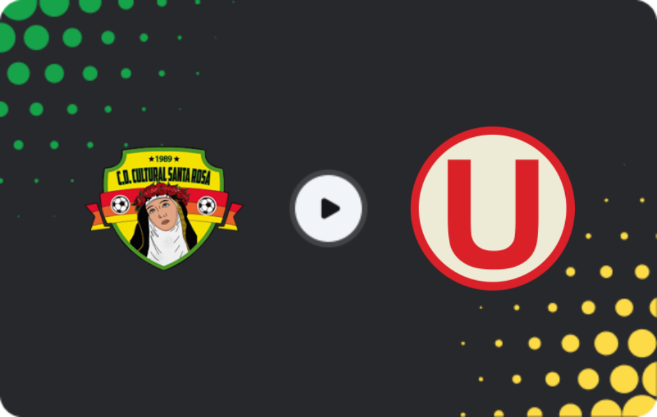 Where to watch Cultural Santa Rosa — Universitario, Primera División, 07.03.2026
