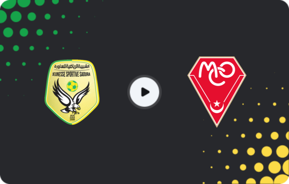 Where to watch JS Saoura — MC Oran, Ligue 1, 13.03.2026