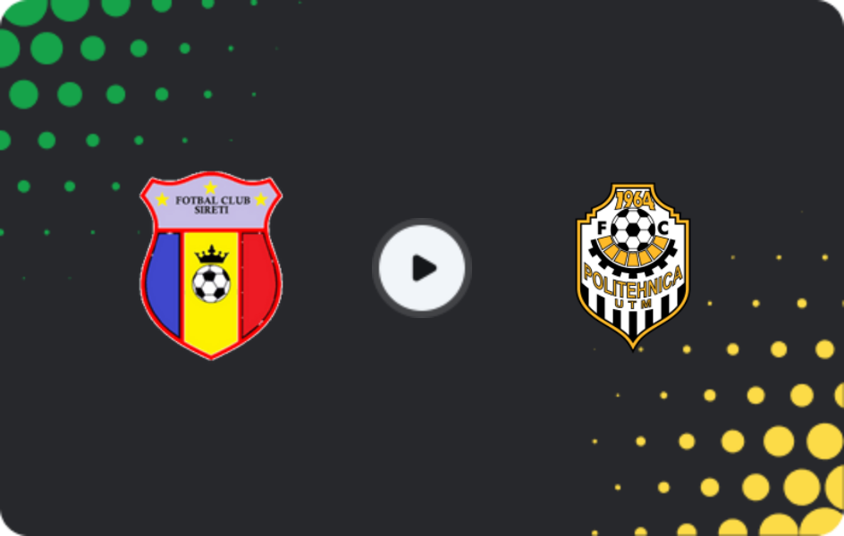 Where to watch Sireți — Politehnica UTM, Super Liga, 14.03.2026