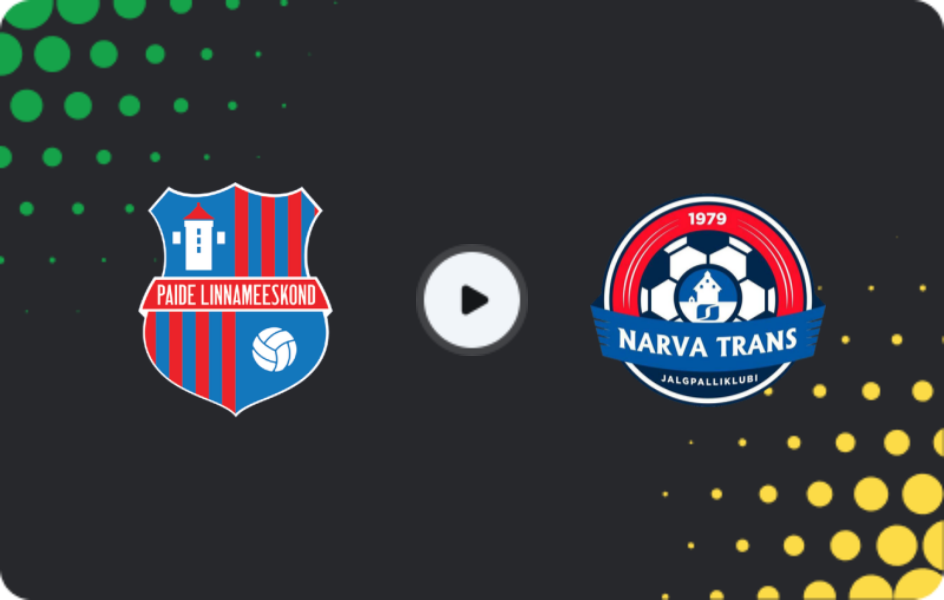 Where to watch Paide — Trans Narva, Meistriliiga, 15.03.2026