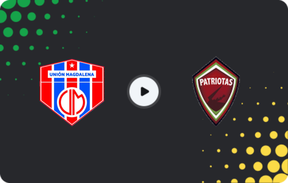 Where to watch Union Magdalena — Patriotas, Primera B, 17.03.2026
