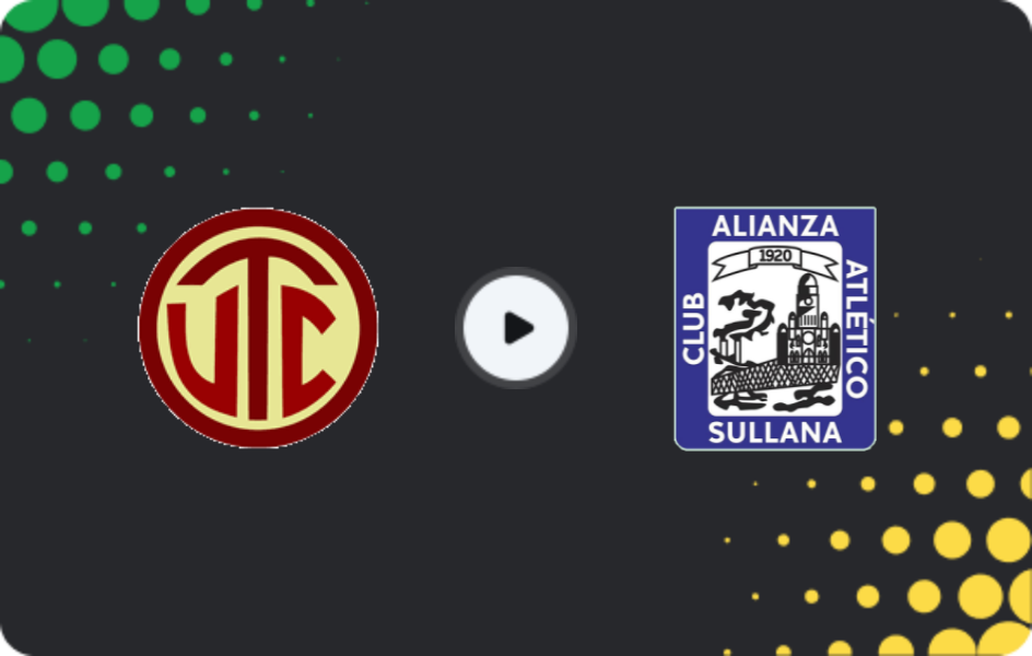 Where to watch UTC — Alianza Atletico, Primera División, 21.03.2026