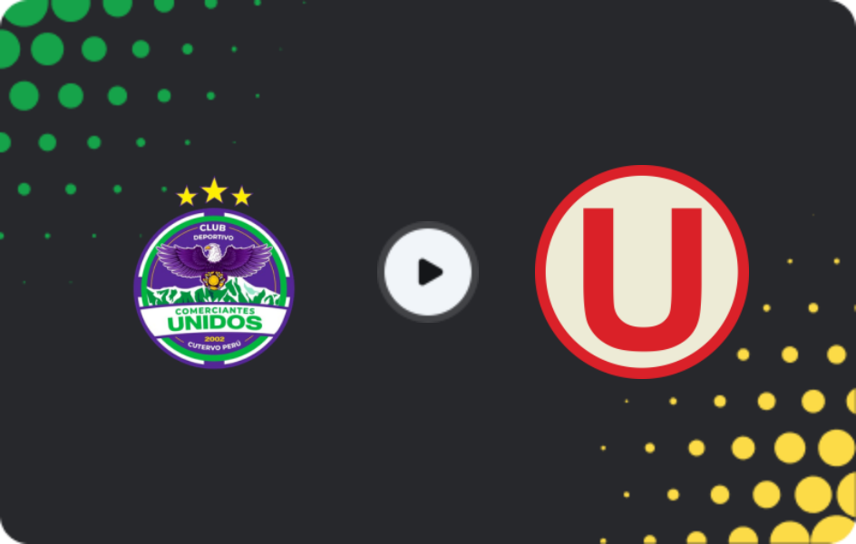 Where to watch Comerciantes Unidos — Universitario, Primera División, 21.03.2026
