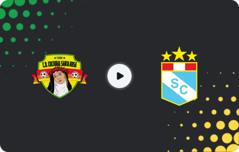 Where to watch Cultural Santa Rosa — Sporting Cristal, Primera División, 21.03.2026