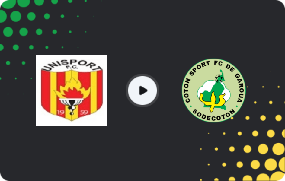 Where to watch Unisport Bafang — Cotonsport, Elite One, 22.03.2026