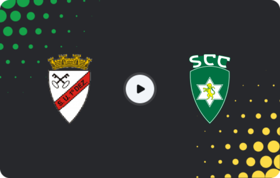 Where to watch 1º Dezembro — SC Covilha, Liga 3, 22.03.2026