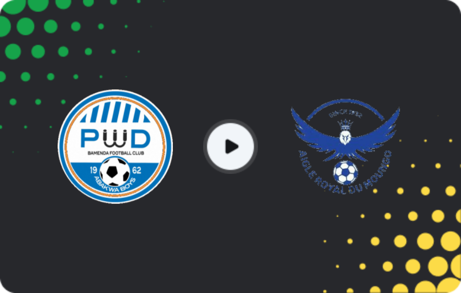 Where to watch PWD — Aigle Royal de Moungo, Elite One, 29.03.2026