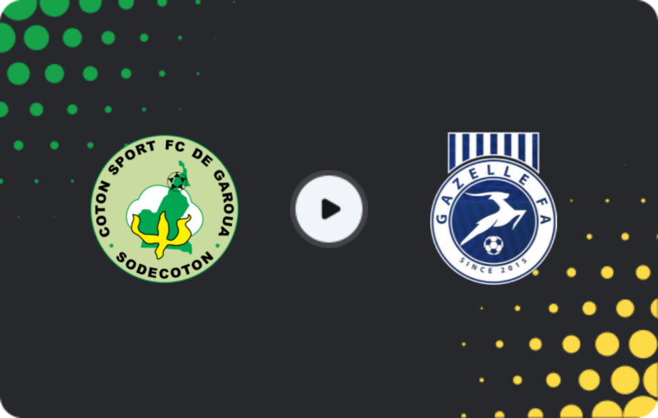 Where to watch Cotonsport — Gazelle, Elite One, 29.03.2026