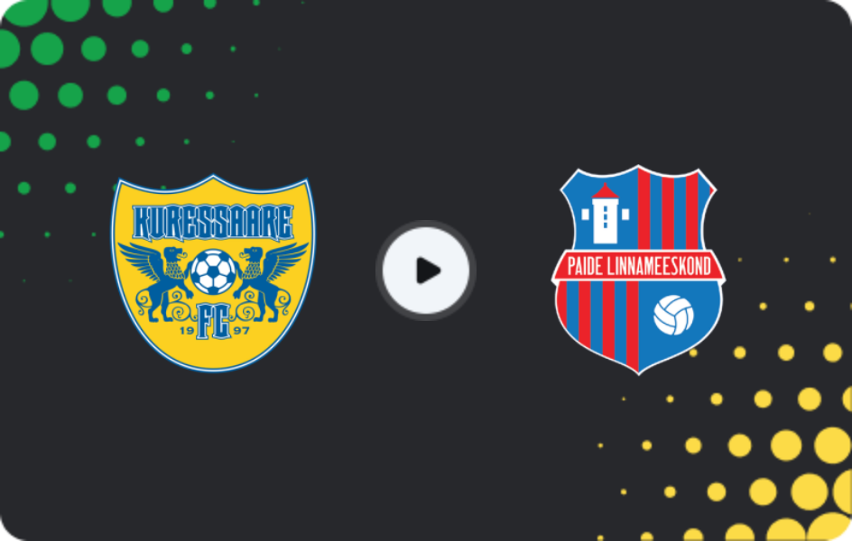 Where to watch Kuressaare — Paide, Meistriliiga, 03.04.2026