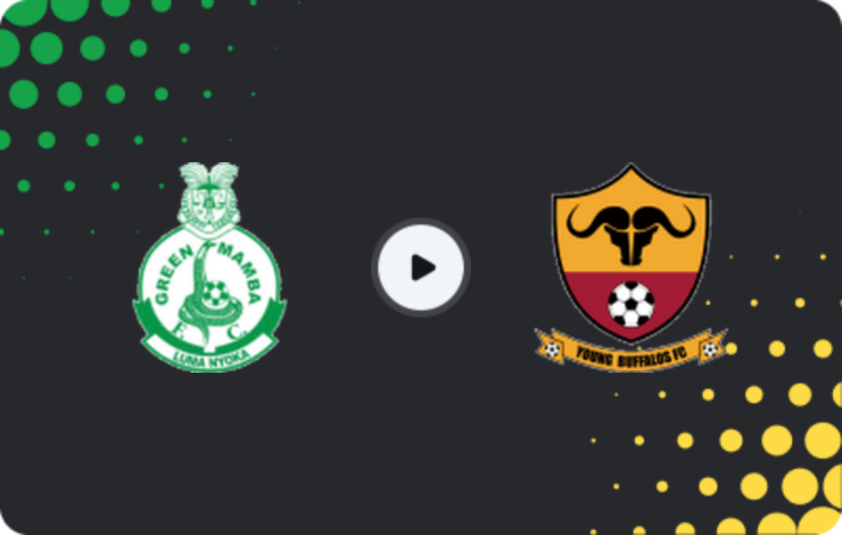 Where to watch Green Mamba — Young Buffaloes, Premier League, 04.04.2026