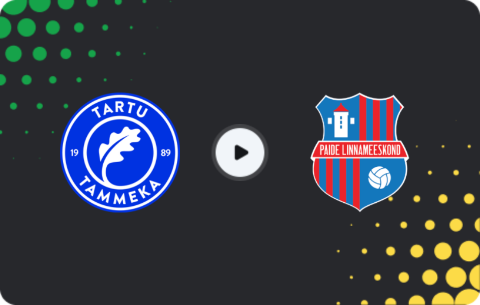 Where to watch Tammeka — Paide, Meistriliiga, 12.04.2026