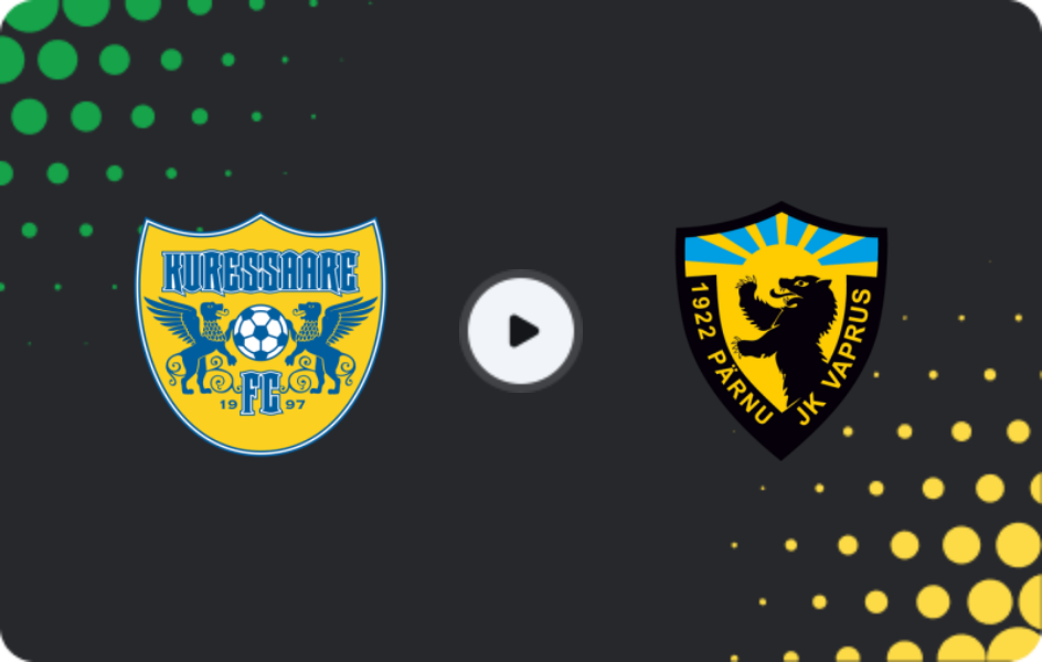 Where to watch Kuressaare — Vaprus, Meistriliiga, 21.04.2026