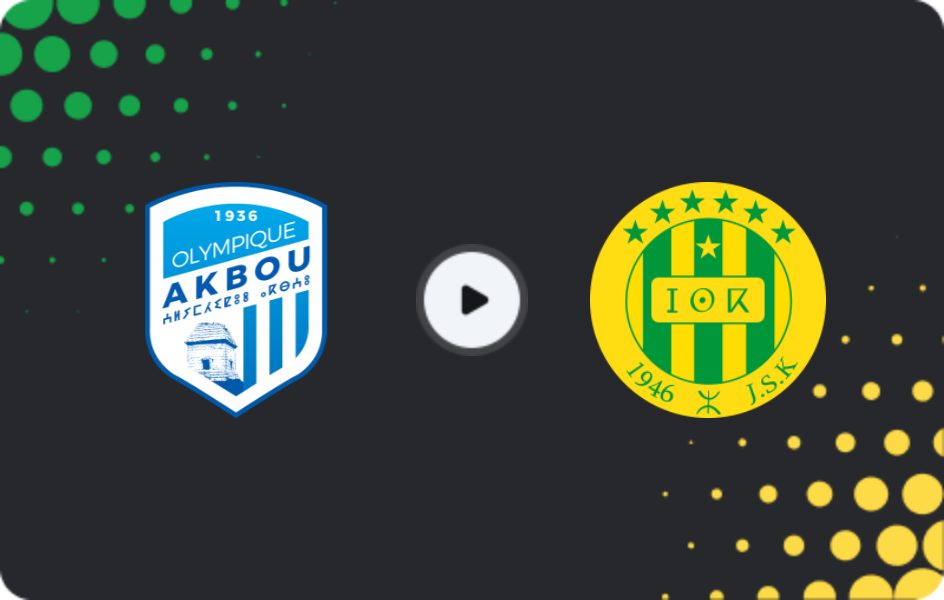 Where to watch Olympique Akbou — JS Kabylie, Ligue 1, 24.04.2026