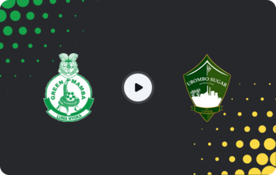 Where to watch Green Mamba — Ubombo Sugar, Premier League, 25.04.2026