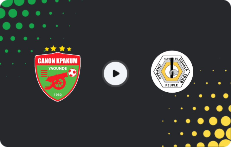 Where to watch Canon — Dynamo de Douala, Elite One, 03.05.2026