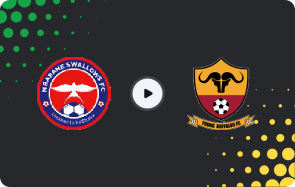 Where to watch Mbabane Swallows — Young Buffaloes, Premier League, 06.05.2026