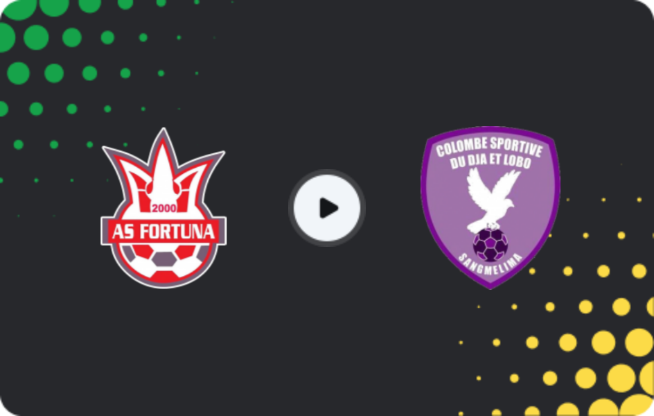 Where to watch Fortuna Mfou — Colombe, Elite One, 10.05.2026