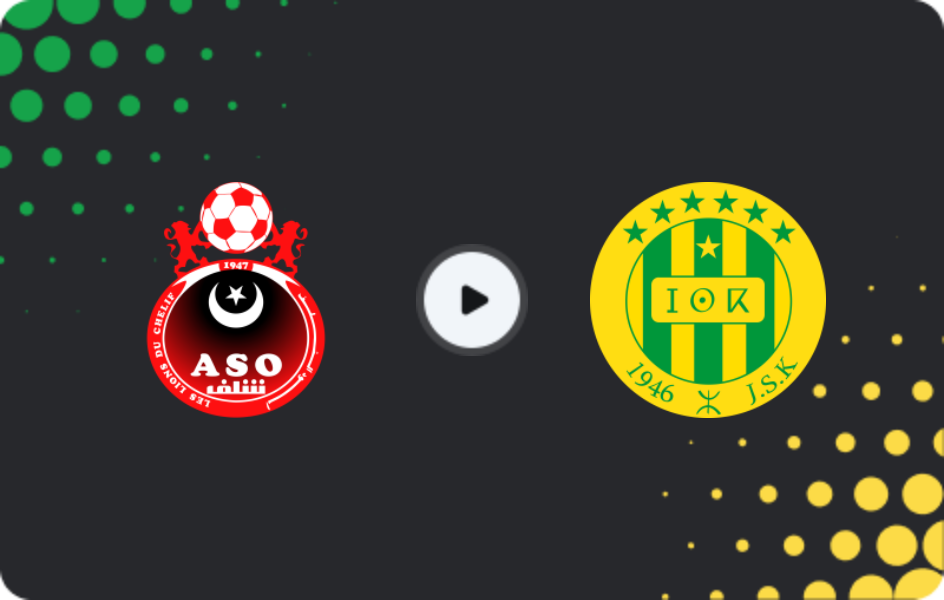 Where to watch ASO Chlef — JS Kabylie, Ligue 1, 15.05.2026