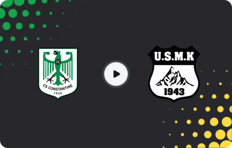 Where to watch CS Constantine — Khenchela, Ligue 1, 15.05.2026