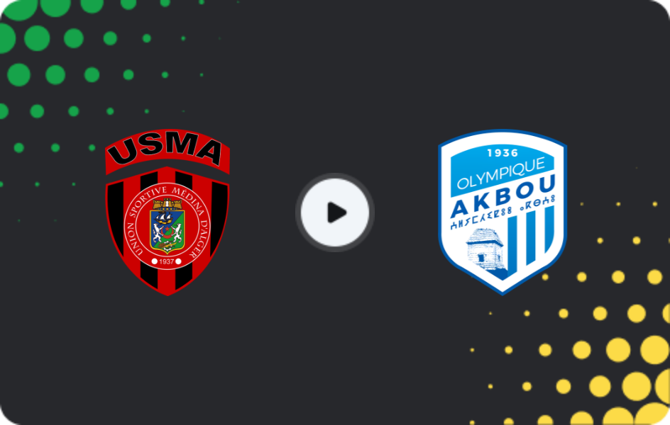 Where to watch USM Alger — Olympique Akbou, Ligue 1, 15.05.2026