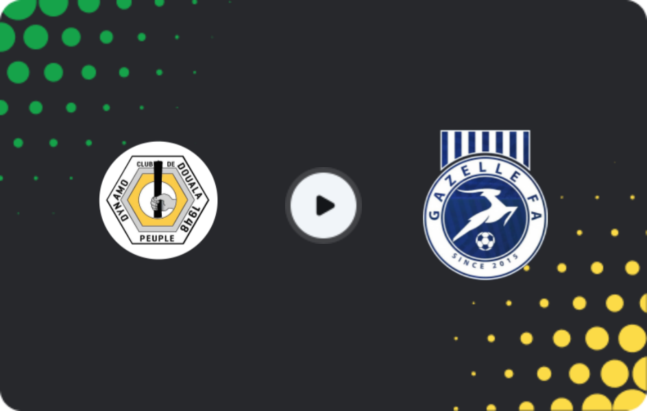 Where to watch Dynamo de Douala — Gazelle, Elite One, 17.05.2026