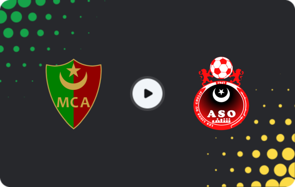 Where to watch MC Alger — ASO Chlef, Ligue 1, 22.05.2026