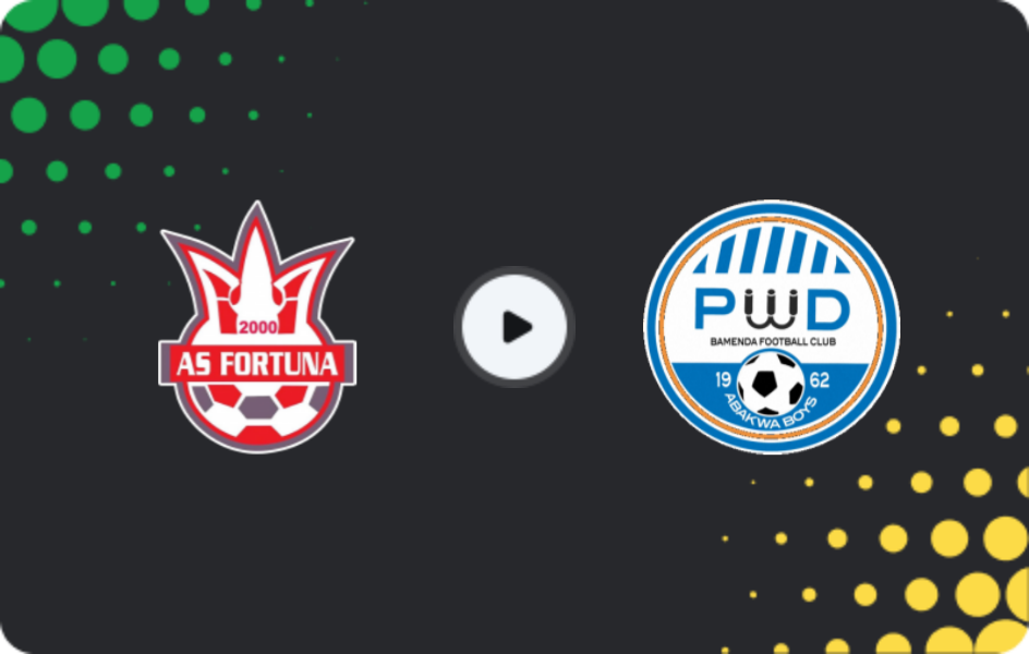 Where to watch Fortuna Mfou — PWD, Elite One, 24.05.2026