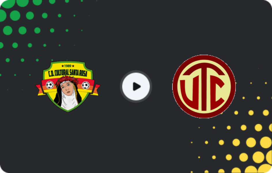 Where to watch Cultural Santa Rosa — UTC, Primera División, 30.05.2026