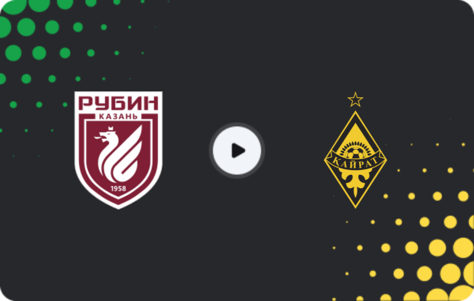 Where to watch Rubin — Kairat Almaty, Friendlies Clubs, 14.02.2026