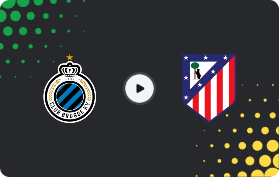 Where to watch Brugge — Atletico Madrid, Champions League, 18.02.2026