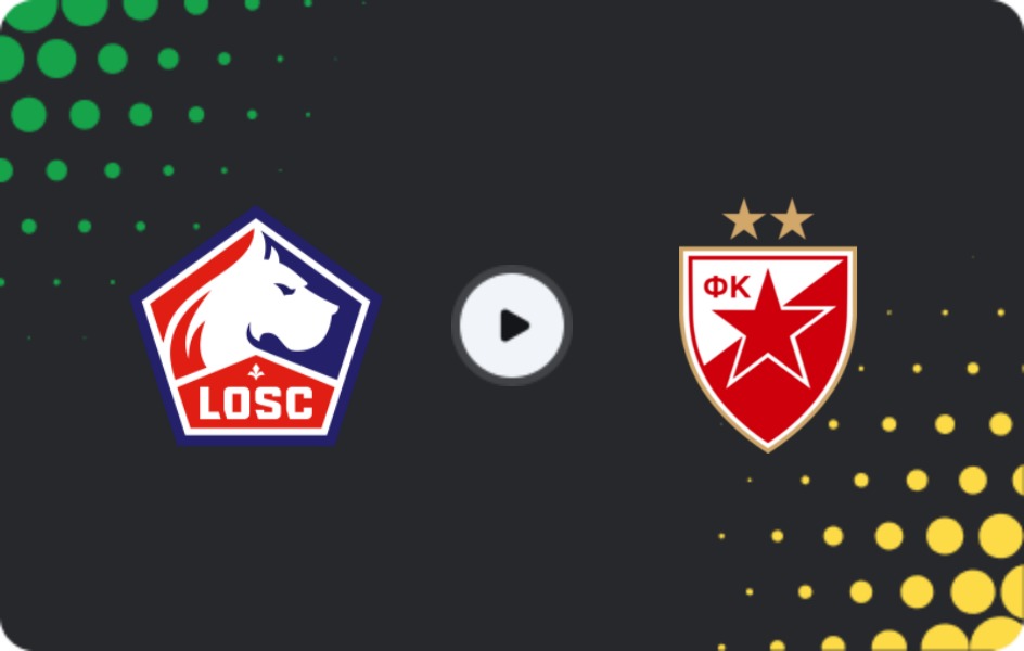 Where to watch Lille — Crvena Zvezda, Europa League, 19.02.2026