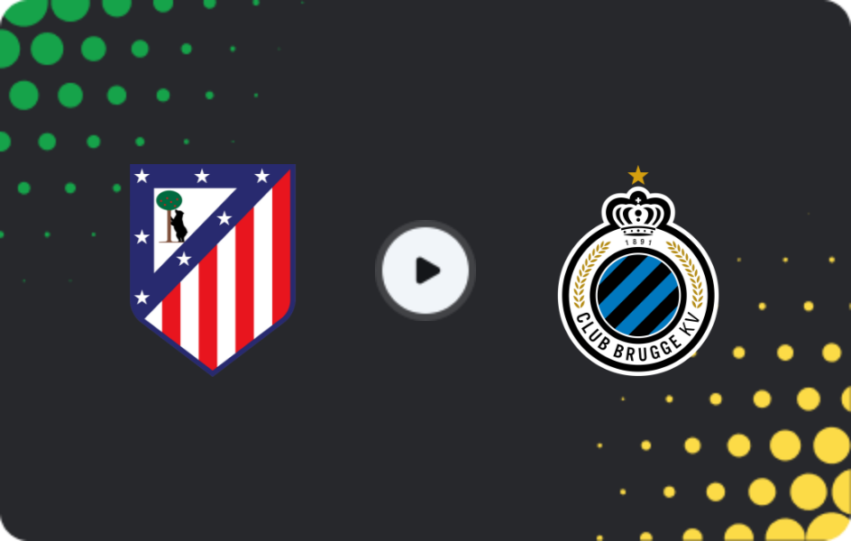 Where to watch Atletico Madrid — Brugge, Champions League, 24.02.2026